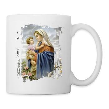 Holly Mary Maria Madonna Mariana Jungfrau Maria - Tasse - Weiß - Rechts