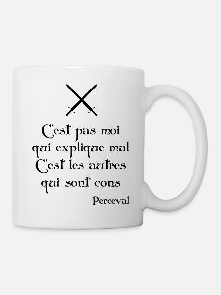 C'est pas moi qui explique mal... Perceval - Mug blanc - blanc