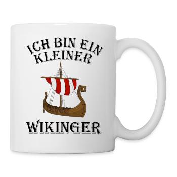 Ich bin ein kleiner Wikinger Schiff - Tasse - Weiß - Rechts