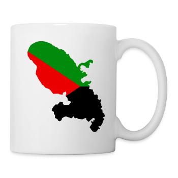 Carte Martinique - Mug blanc - blanc - Droite