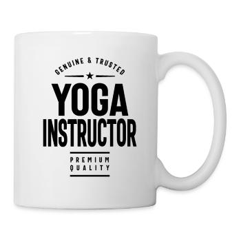 Yoga-Lehrer Geschenk lustige Job-Titel-Beruf - Tasse - Weiß - Rechts