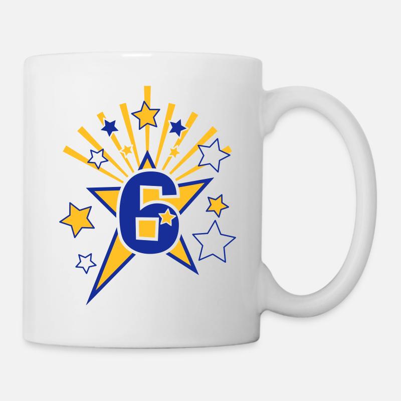 Birthday Star 6 - Tasse - Weiß