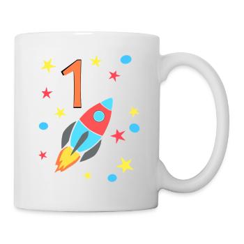 Birthday Rocket 1 - Mug - white - Right