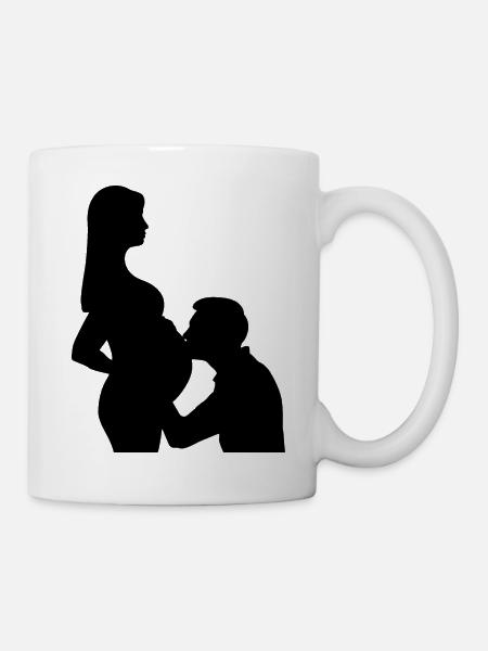 Pregnancy couple - Mug - white