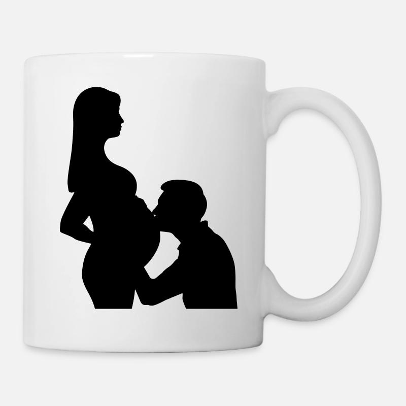 Pregnancy couple - Mug - white