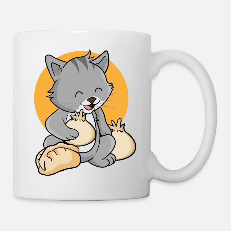 Katze Dumpling - Tasse - Weiß