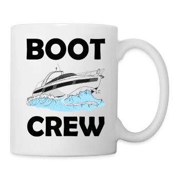 Boot Crew Anker Boot fahren als Gruppe Motorboot - Tasse - Weiß - Rechts