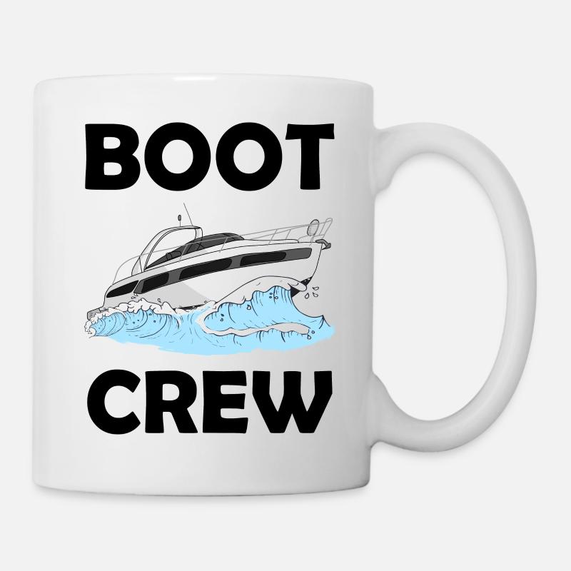 Boot Crew Anker Boot fahren als Gruppe Motorboot - Tasse - Weiß