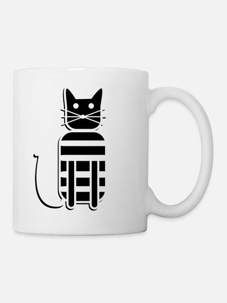 Katzenliebe - Tasse - Weiß