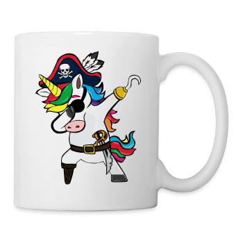 Dabbing Unicorn Pirates Gift - Mug - white - Right