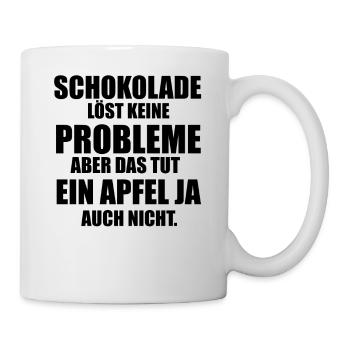 Lustie Sprüche Spruch - Tasse - Weiß - Rechts