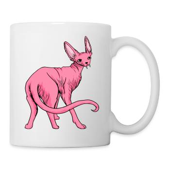 Lustige Katzen 21 - Tasse - Weiß - Rechts