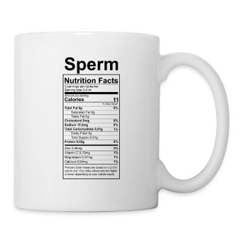 Ingredients funny dirty humor gag - Mug - white - Right