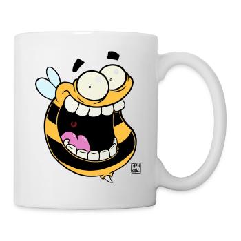 L’abeille folle - Mug blanc - blanc - Droite
