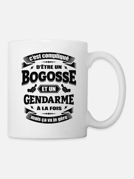 BOGOSSE ET GENDARME À LA FOIS - Mug blanc - blanc