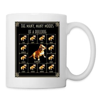 Moods of a Bulldog - Mug - white - Right