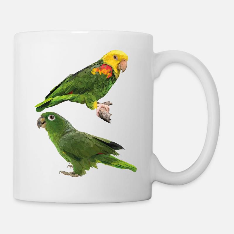 Perroquets - Mug blanc - blanc