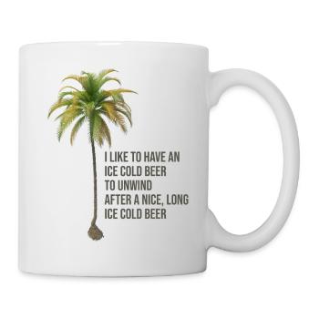 Citation de palmier - Mug blanc - blanc - Droite