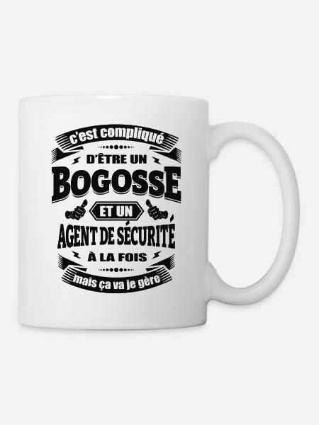 BOGOSSE AGENT DE SÉCURITÉ - Mug blanc - blanc