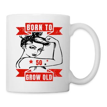 50th Birthday Birthday Statement Birthday Greeting - Mug - white - Right