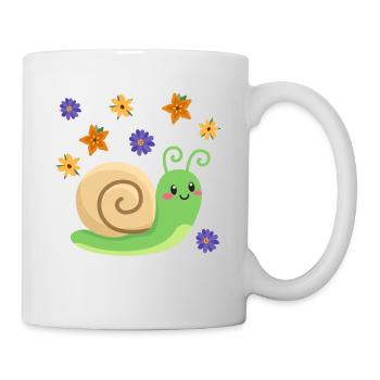 Escargot - Mug blanc - blanc - Droite