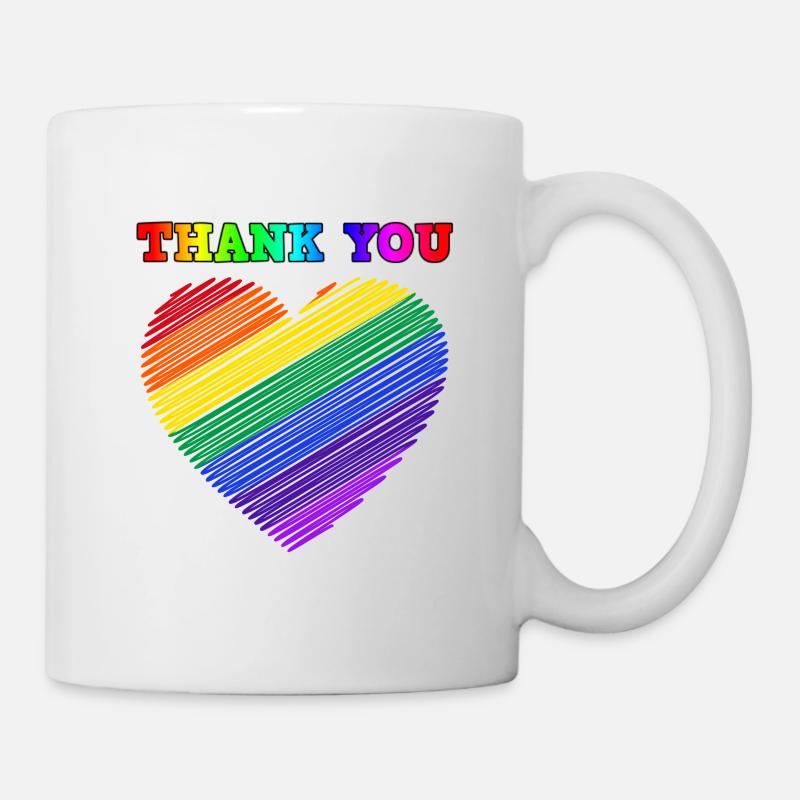 Regenbogen, Regenbogen, Regenbogen, Regenbogen, Regenbogen - Tasse - Weiß