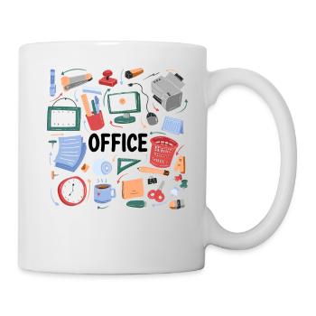 Chaos in the office | home office - Mug - white - Right