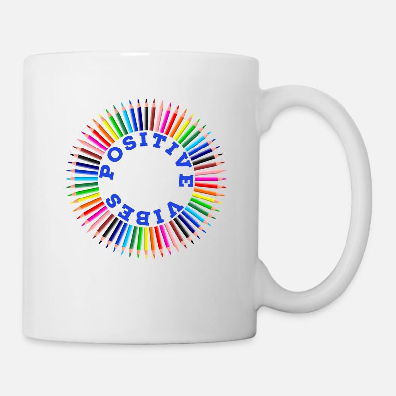 Arc-en-ciel, arc-en-ciel, arc-en-ciel, arc-en-ciel - Mug blanc - blanc