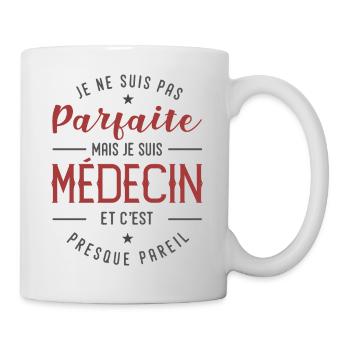 medecin parfaite cadeau femme maman médecin - Mug blanc - blanc - Droite