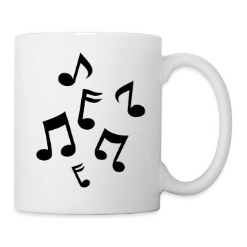 Musiknoten - Tasse - Weiß - Rechts