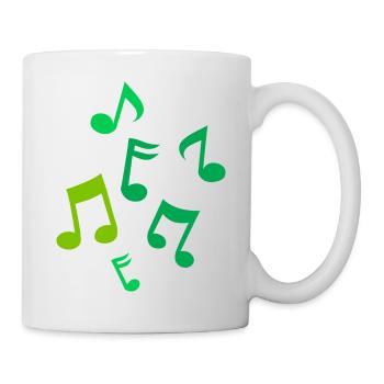 Musiknoten - Tasse - Weiß - Rechts