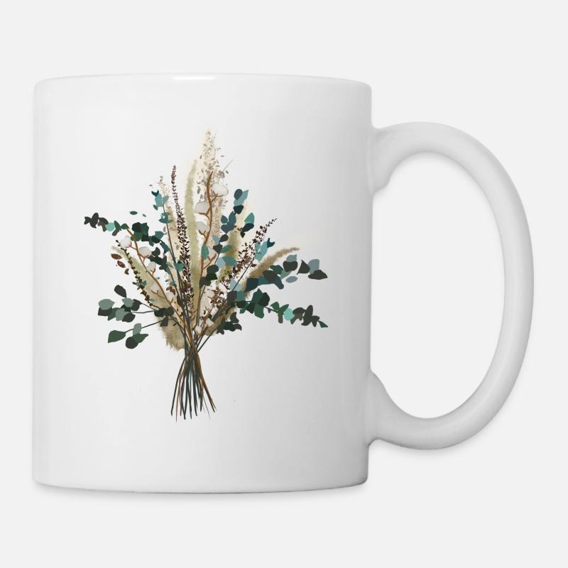 Flower bouquet - Mug - white