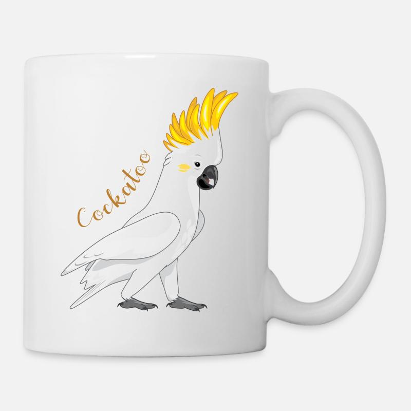 cacatoès - Mug blanc - blanc