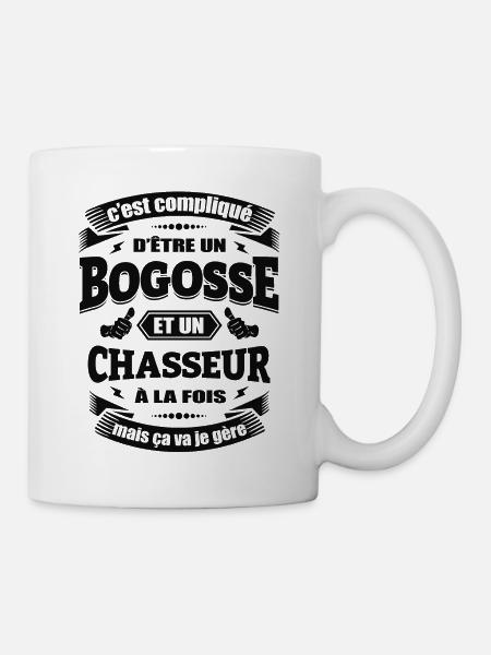 BOGOSSE ET CHASSEUR - Mug blanc - blanc