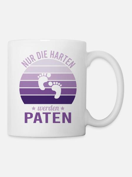 Patentante Nur die harten werden Paten - Tasse - Weiß