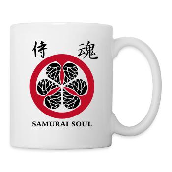 Samurai Kanji Oriental Symbols Black Theme - Mug - white - Right