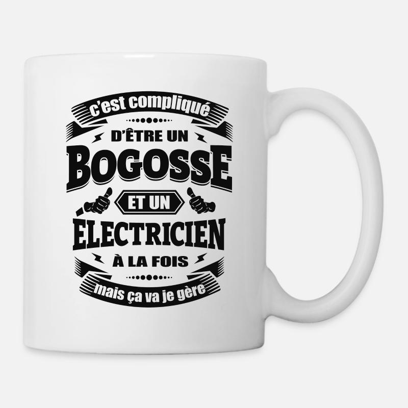 BOGOSSE ÉLECTRICIEN - Mug blanc - blanc