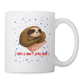 Faultier Faultier - Tasse - Weiß - Rechts