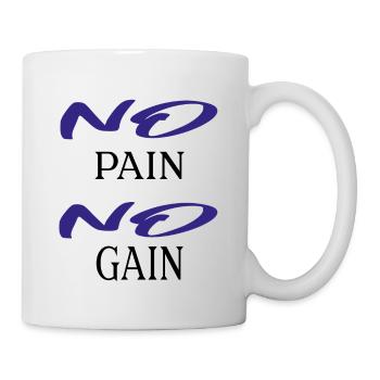 no bread no gain - Mug - white - Right