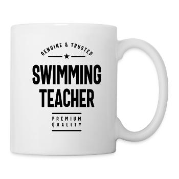 Schwimmen Lehrer Geschenk lustige Job-Titel - Tasse - Weiß - Rechts
