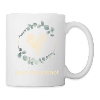 Save The Planet - Tasse - Weiß - Rechts