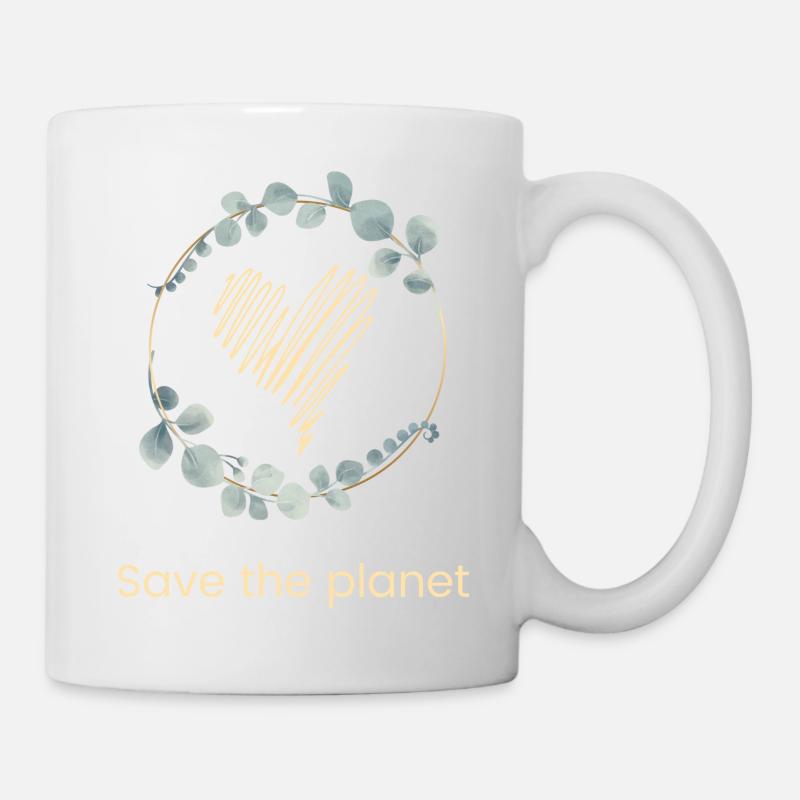 Save The Planet - Tasse - Weiß
