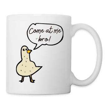 Lustige Taube - Tasse - Weiß - Rechts