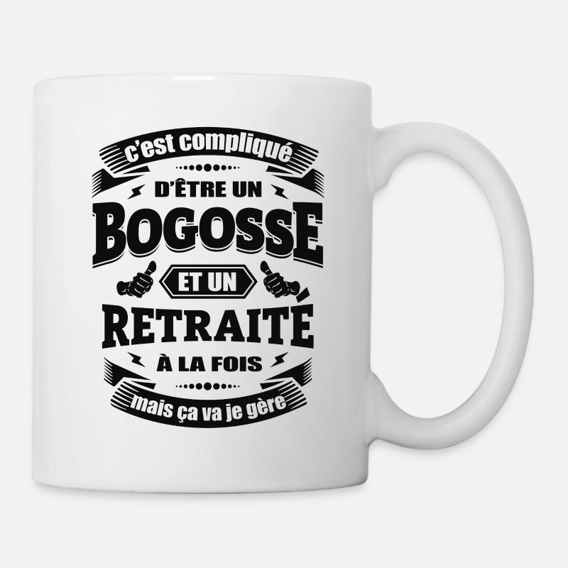 BOGOSSE ET RETRAITÉ - Mug blanc - blanc