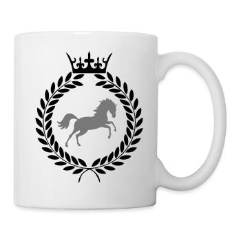 armer le cheval - Mug blanc - blanc - Droite