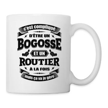 BOGOSSE ET ROUTIER - Mug blanc - blanc - Droite