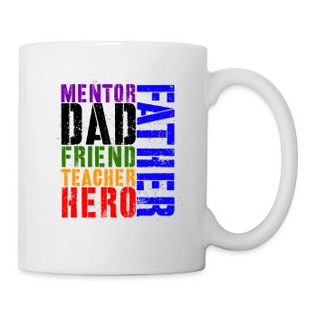 Fête des Pères, Fête des Pères, Fête des Pères, Fête des Pères - Mug blanc - blanc - Droite