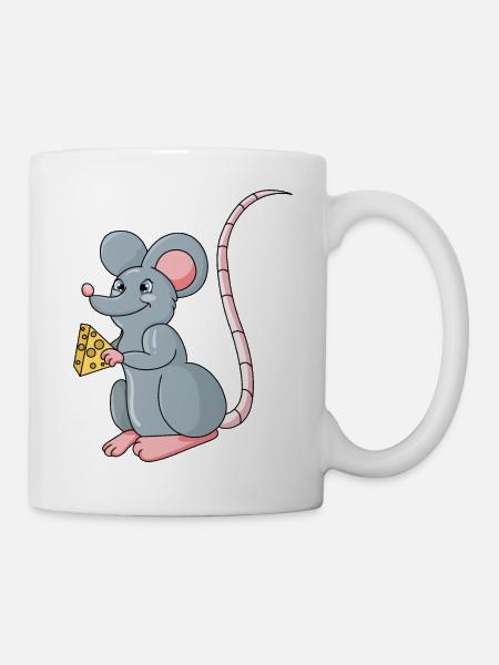 Maus - Tasse - Weiß
