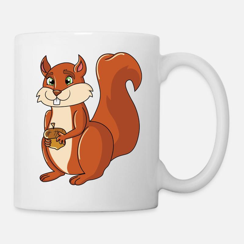 Eichhörnchen - Tasse - Weiß