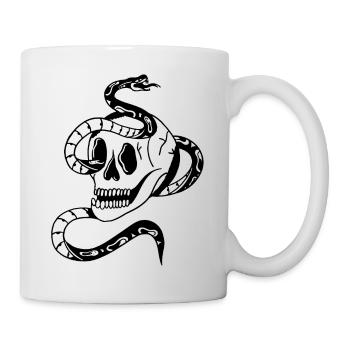 CRÂNE - Mug blanc - blanc - Droite